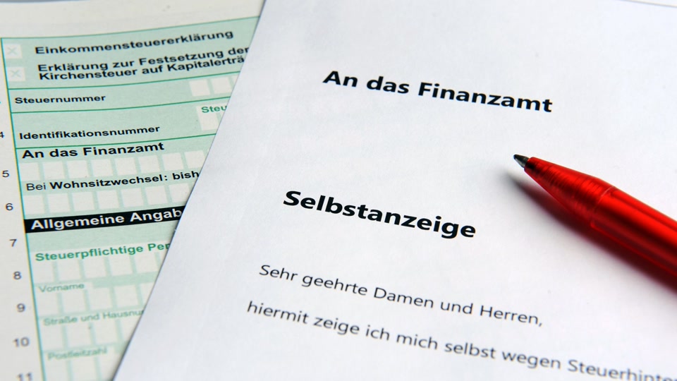 Mehr Selbstanzeigen von Steuersündern