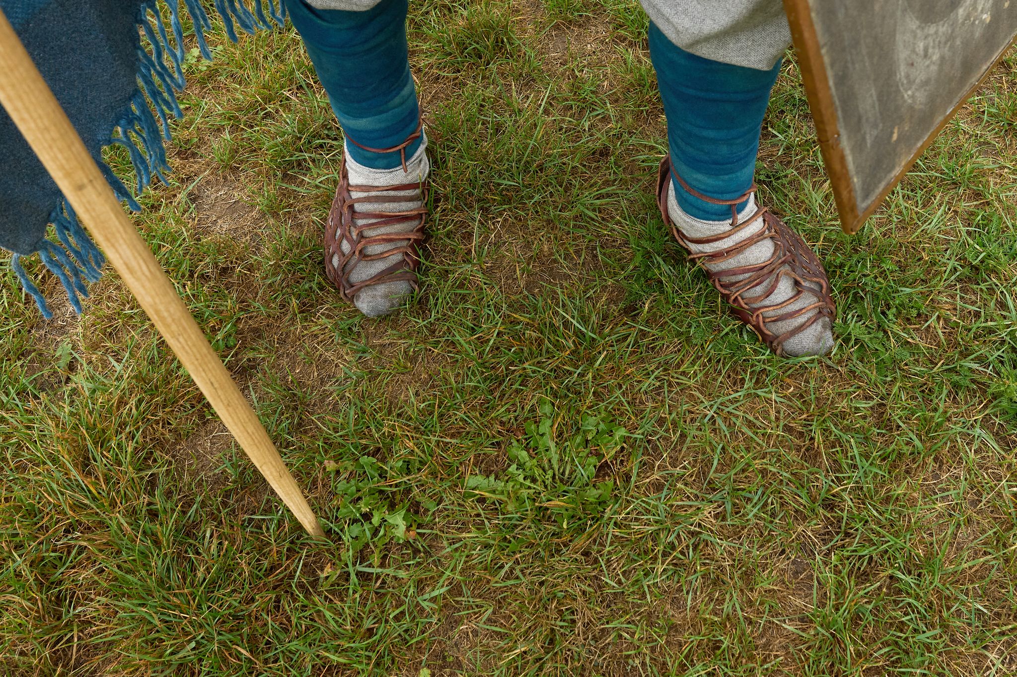 Am meisten Sorgen macht sich der Wanderer um Verletzungen durch die offenen Schuhe.