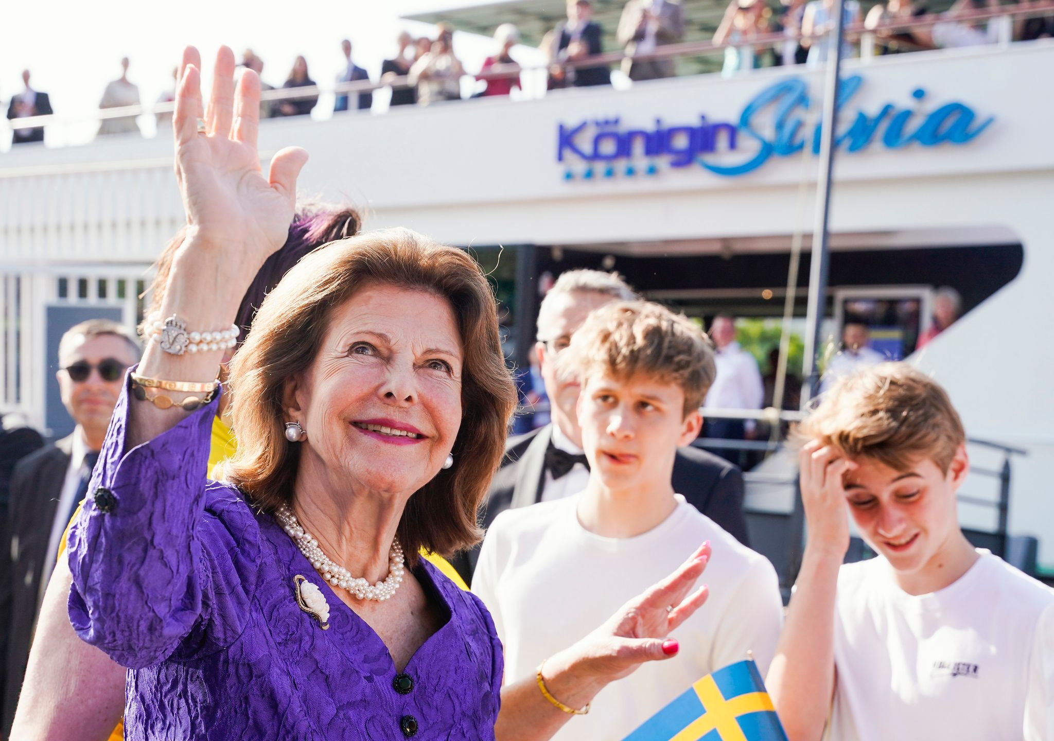 Königin Silvia von Schweden ist einige Male mit dem nach ihr benannten Schiff gefahren. (Archivbild)