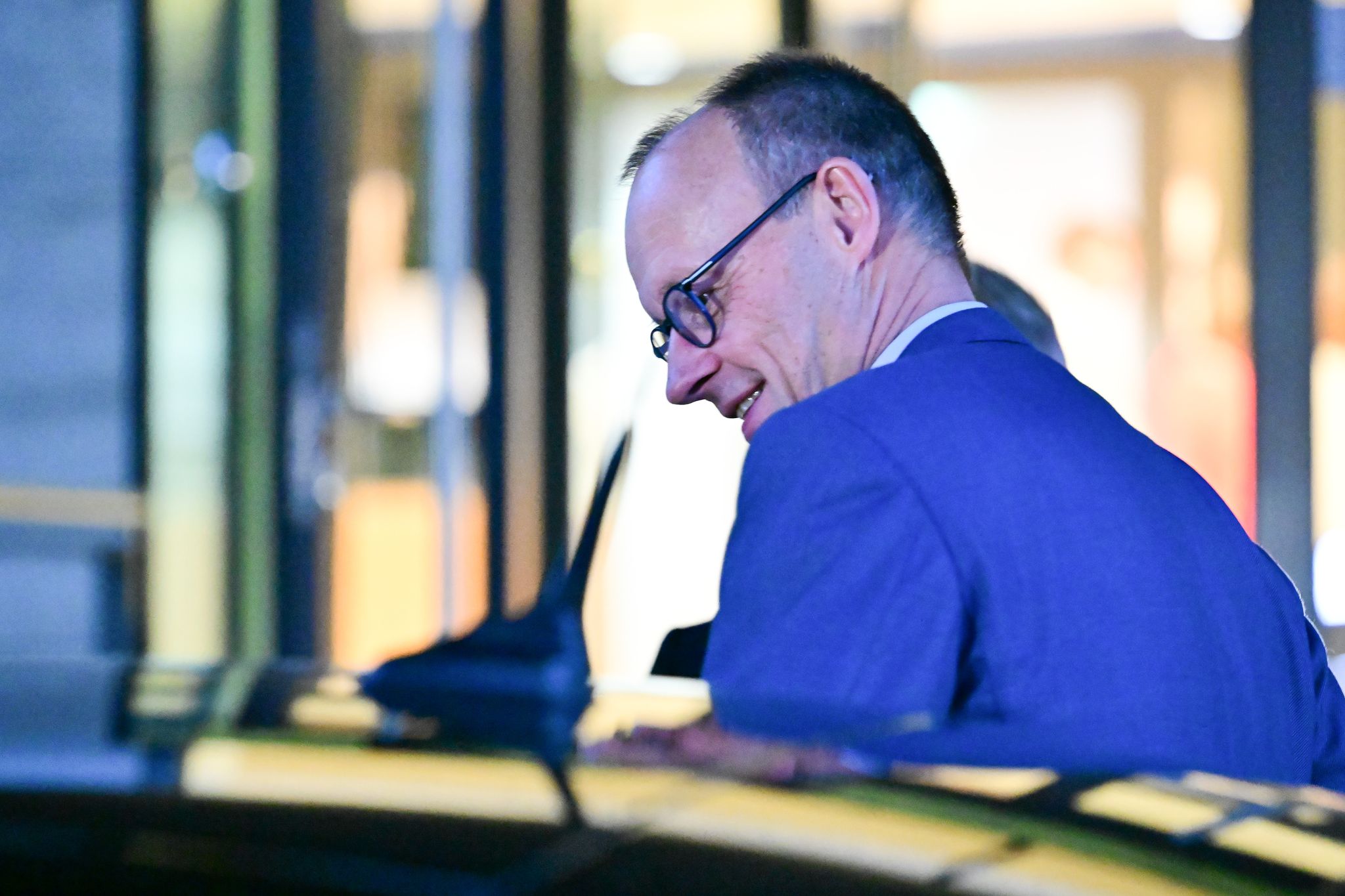 Merz verließ die Adenauer-Stiftung nach der Wahl wortlos.