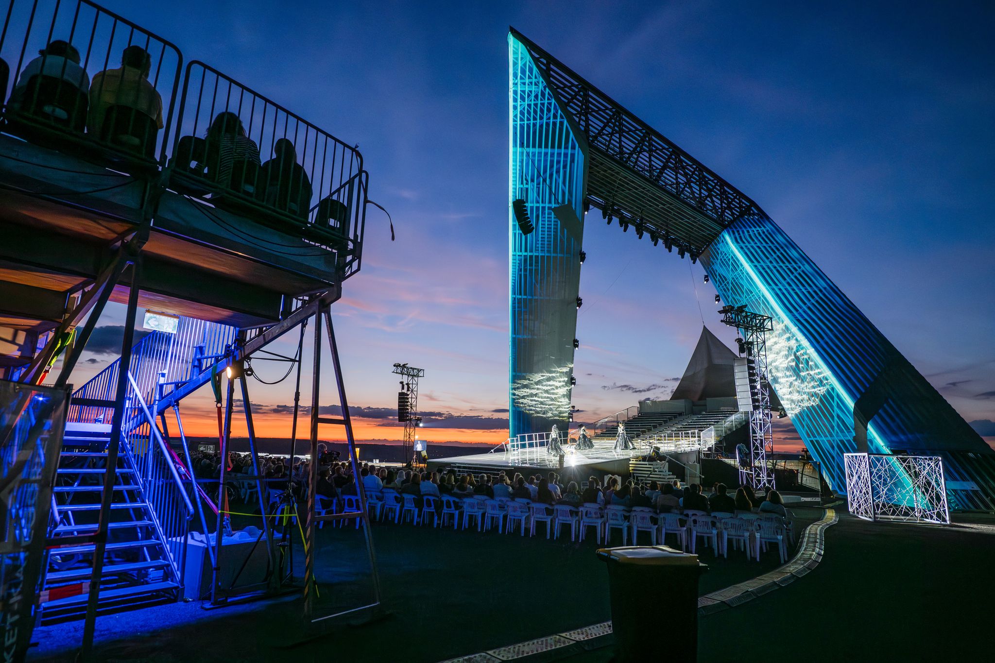 Auf der Halde wird wieder eine Bühne aufgebaut: Nach der «Zauberflöte» in den beiden vergangenen Jahren wird im August nun das Musical «West Side Story» aufgeführt. (Archivbild) 