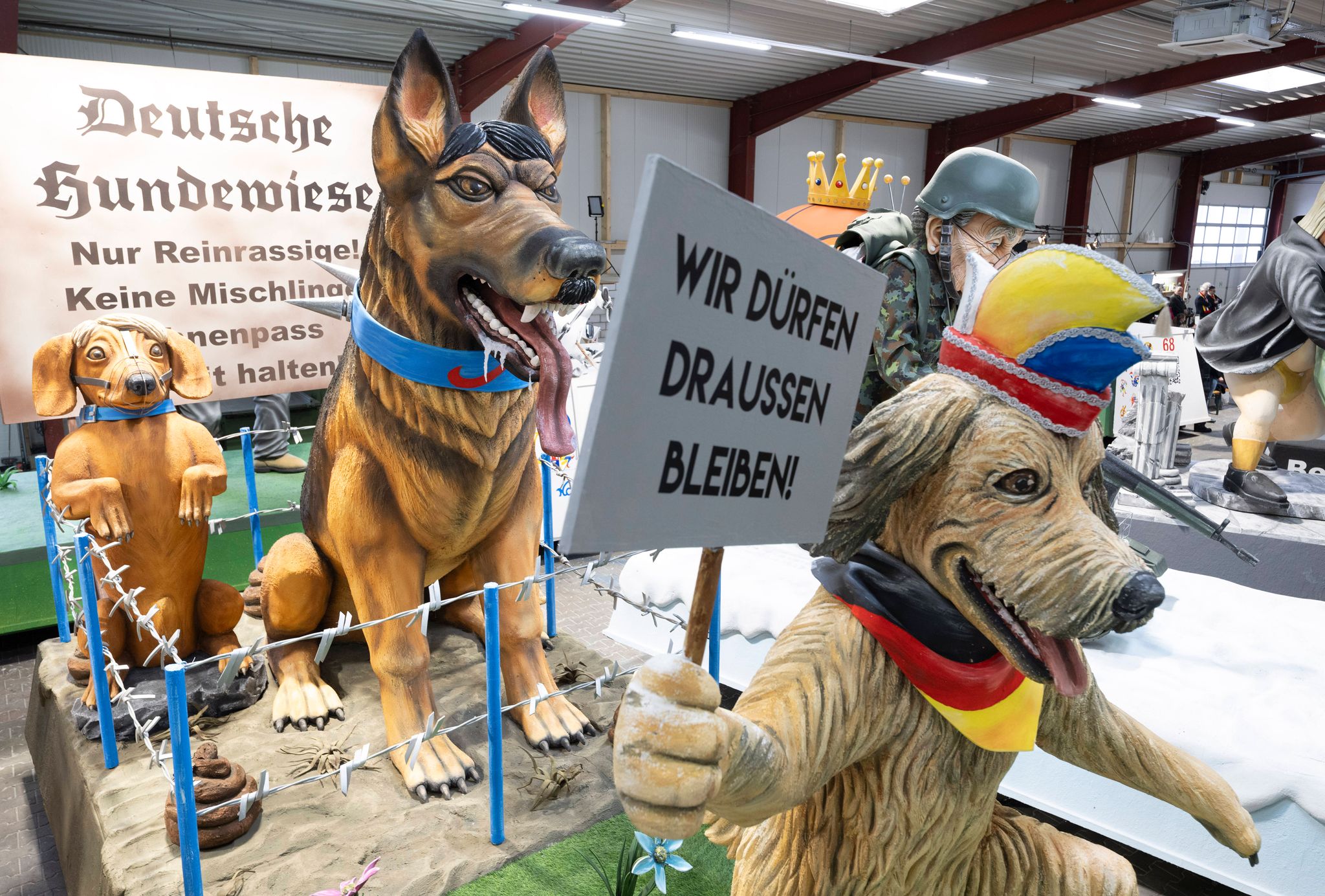 Der Zulauf für rechtsextreme Parteien beschäftigt den MCV auch mit einem Motivwagen.