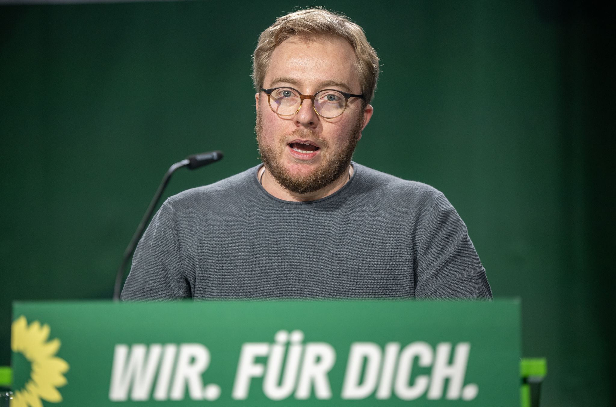 Der Landesvorsitzende der Grünen, Paul Bunjes, ist künftig Mitglied im Landtag. (Archivbild)