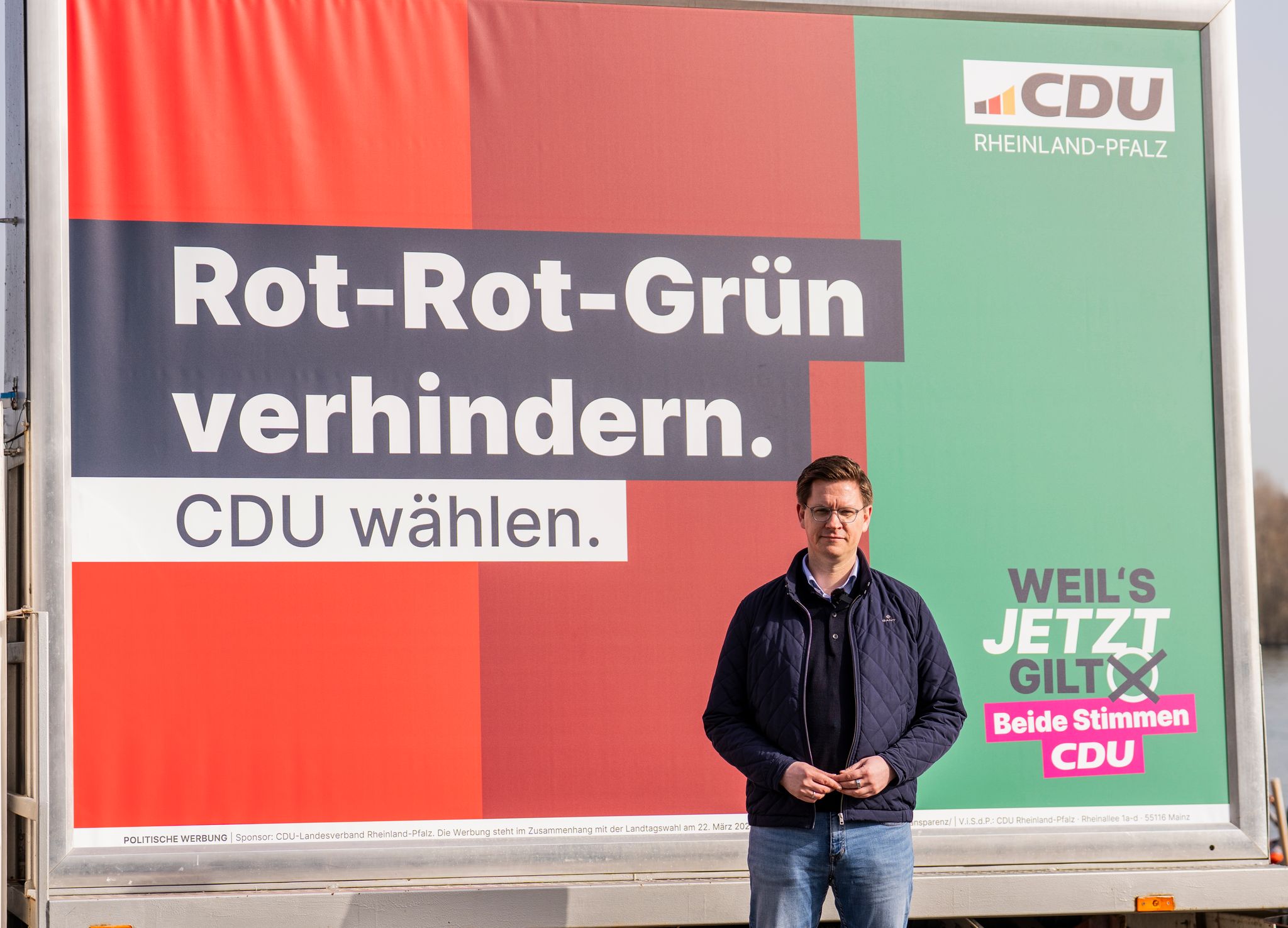 Gegen Ende warnte die CDU in einer Kampagne vor einem jedoch äußerst unwahrscheinlichen Bündnis aus SPD, Grünen und Linken. (Archivbild)