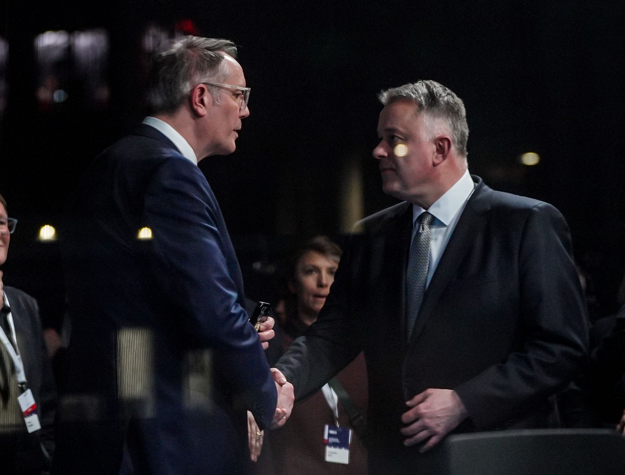 Schon am Wahlabend standen die Zeichen auf große Koalition. (Archivbild)