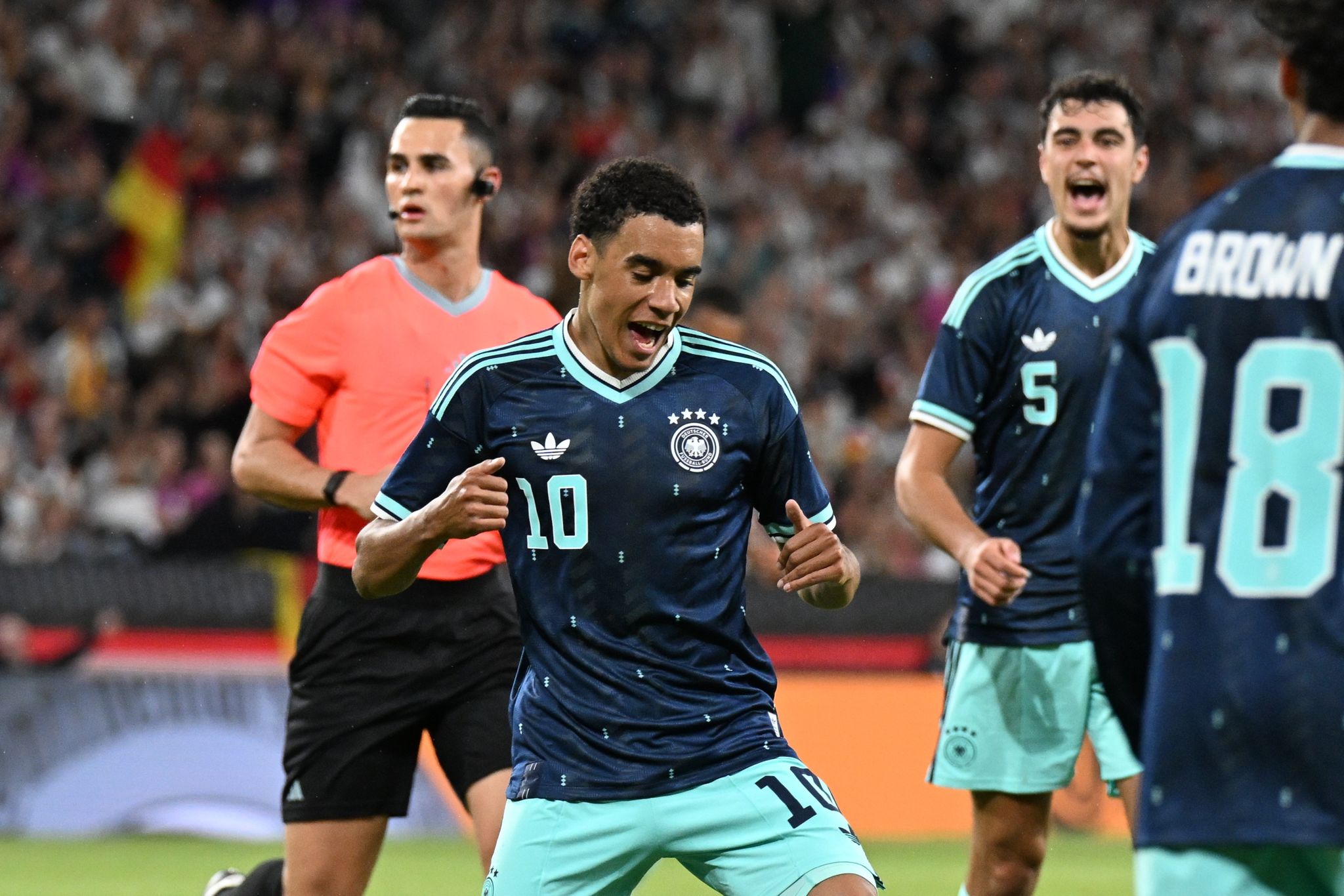 Durfte bei seinem DFB-Comeback ein Tor bejubeln: Jamal Musiala.