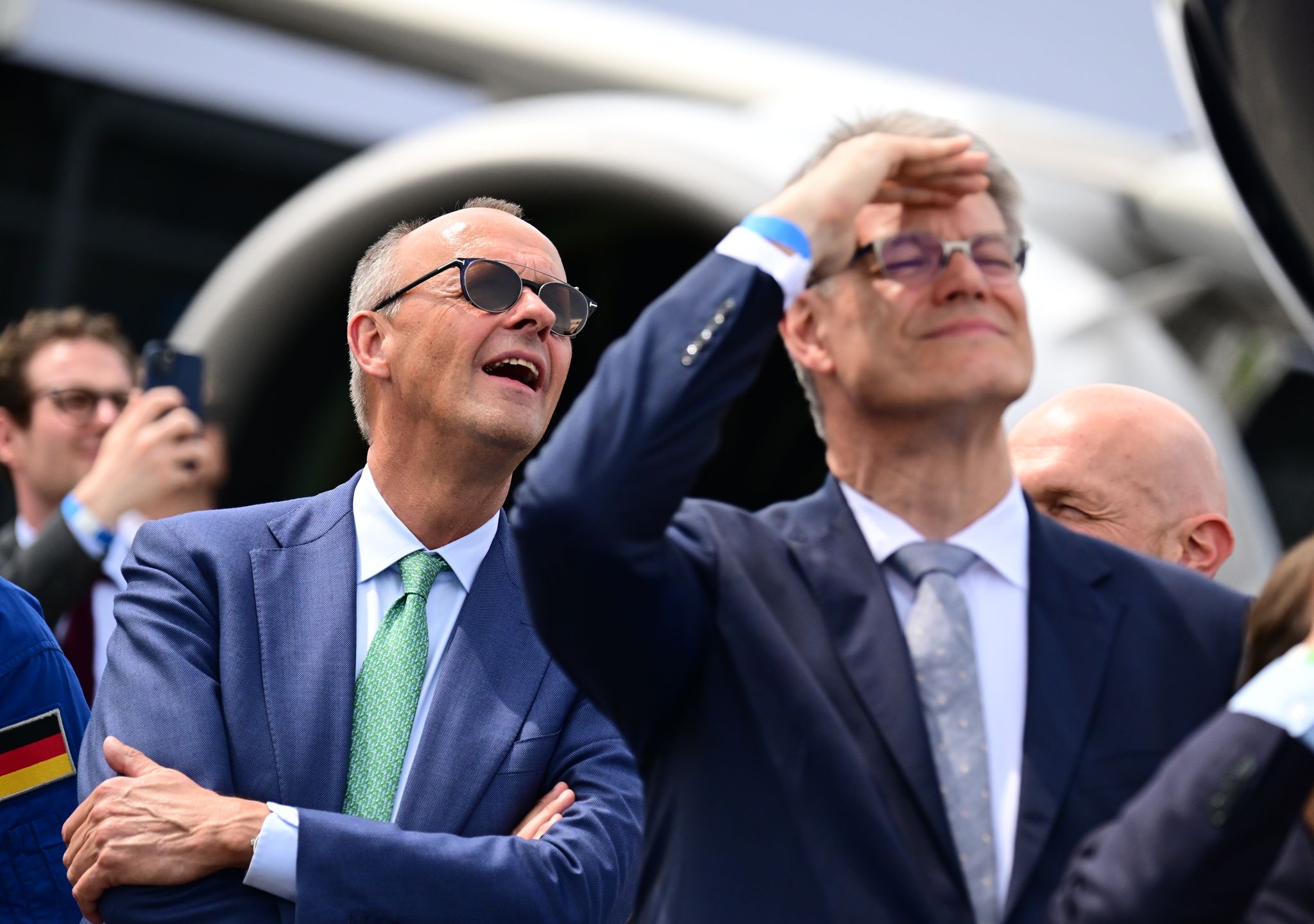 Der Kanzler und sein Verkehrsminister. 