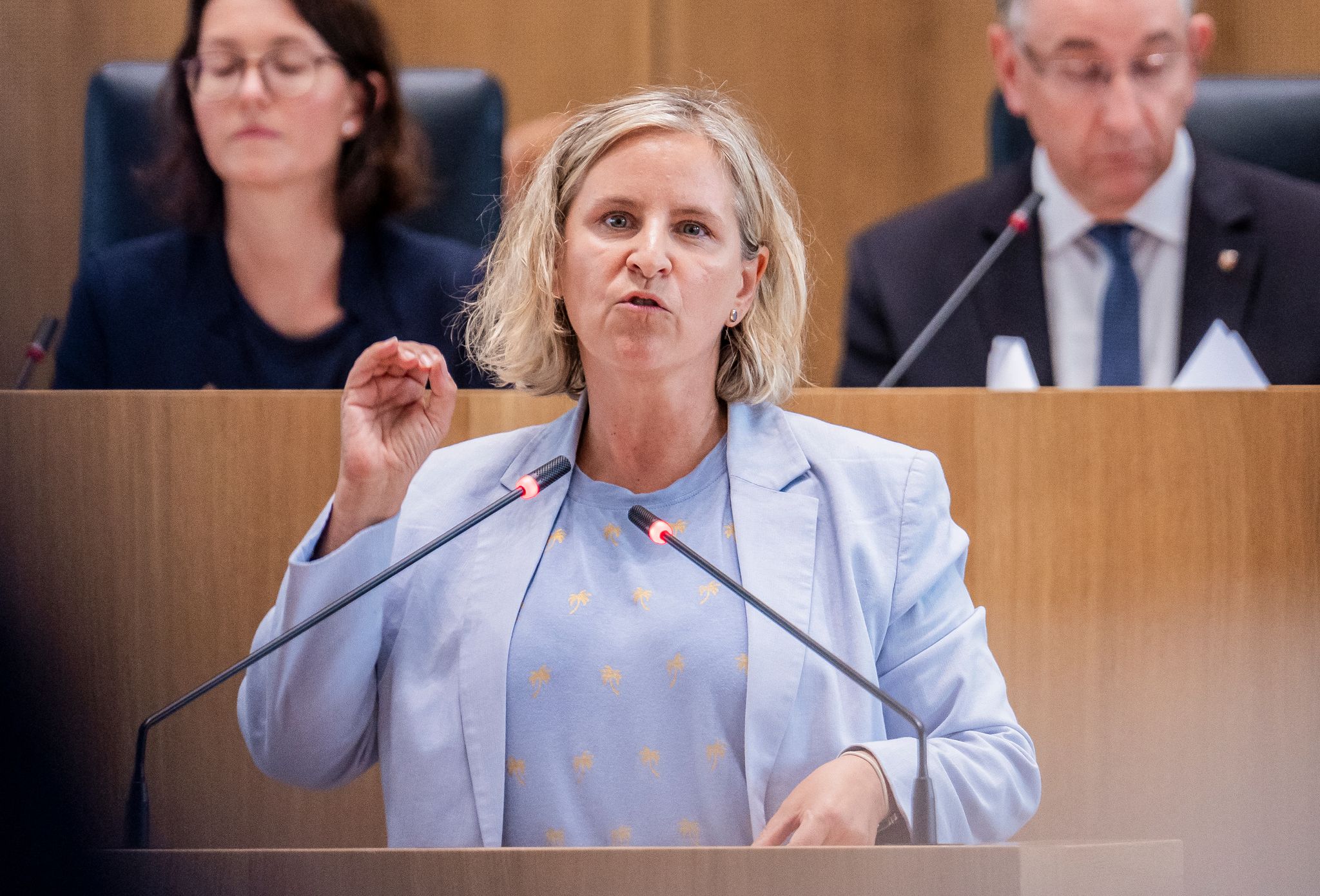 Die neue Landesregierung hat nach Ansicht der Grünen-Opposition im Hitzesommer den Menschen zu wenig unter die Arme gegriffen. (Archivbild)