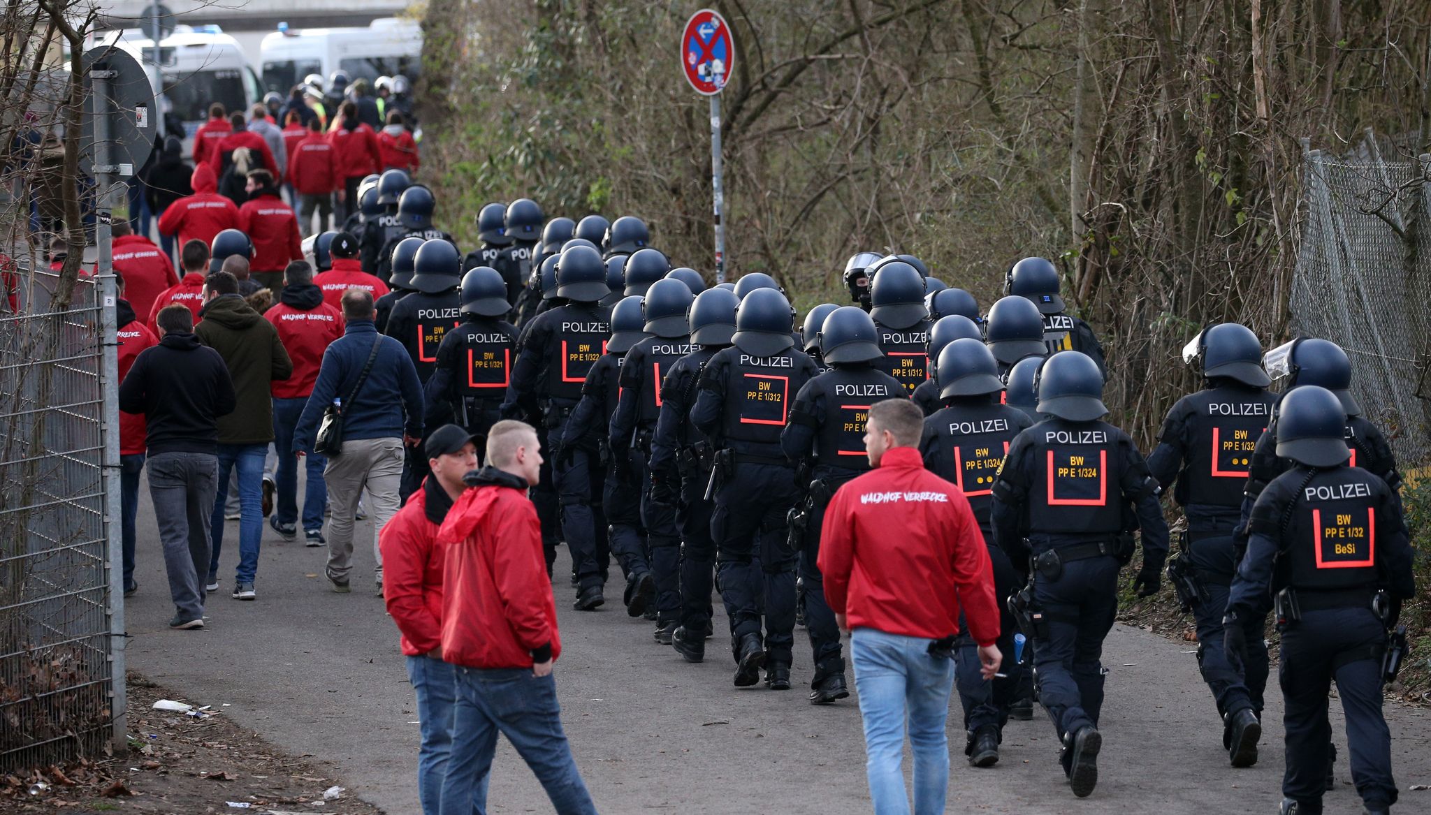 Die Polizei ist beim Derby besonders gefordert.