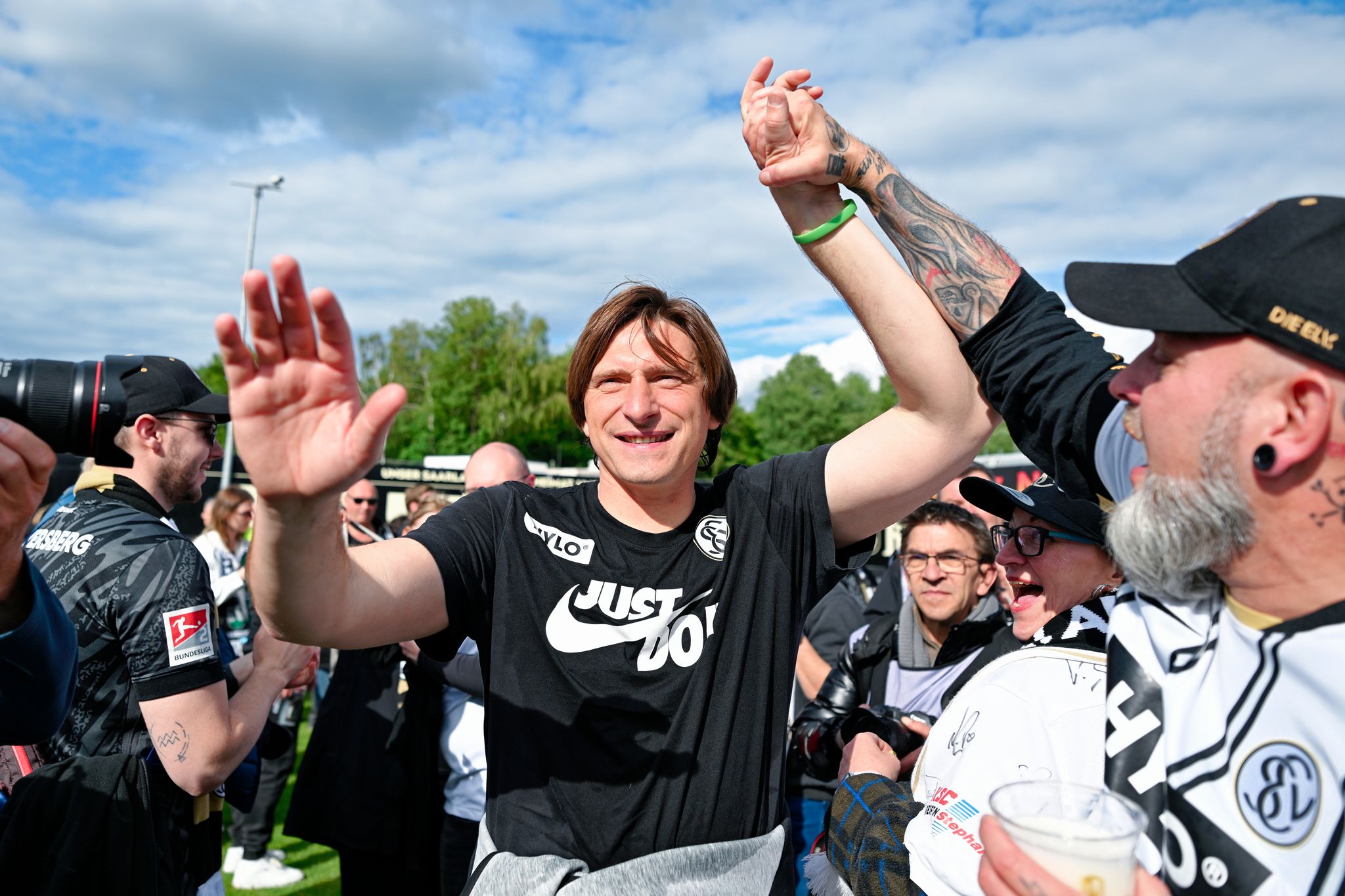 Vincent Wagner möchte mit der SV Elversberg auch in der Bundesliga jubeln. (Archivbild)