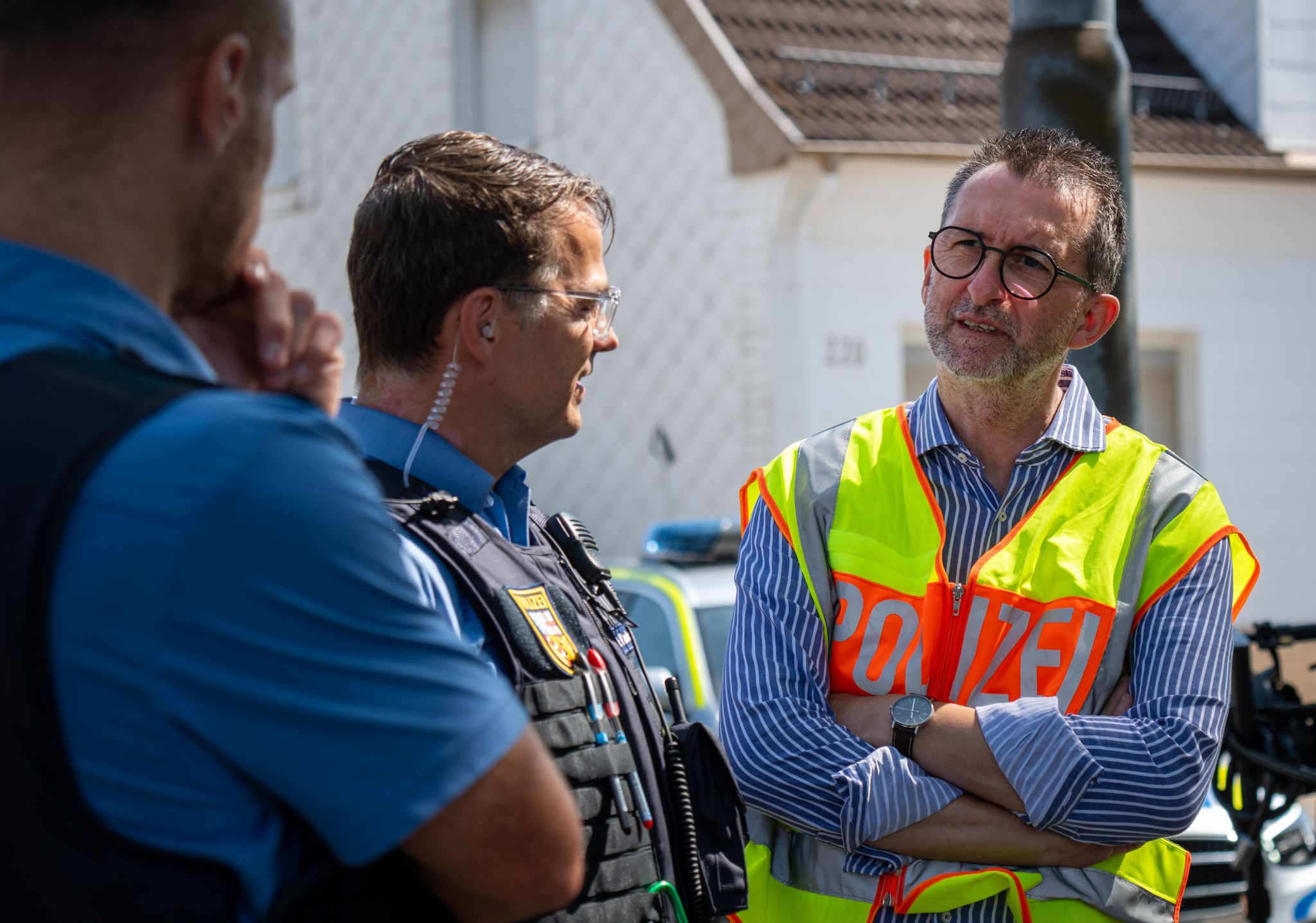Der saarländische Innenminister machte sich selbst ein Bild von der Lage in St. Ingbert.