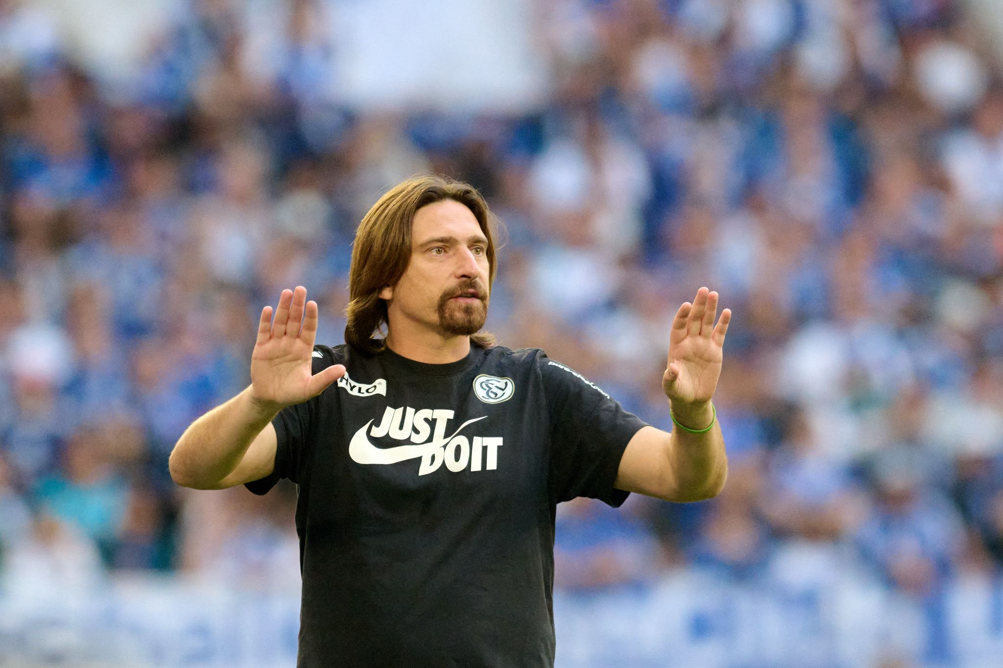 Vincent Wagner in der Arena auf Schalke.