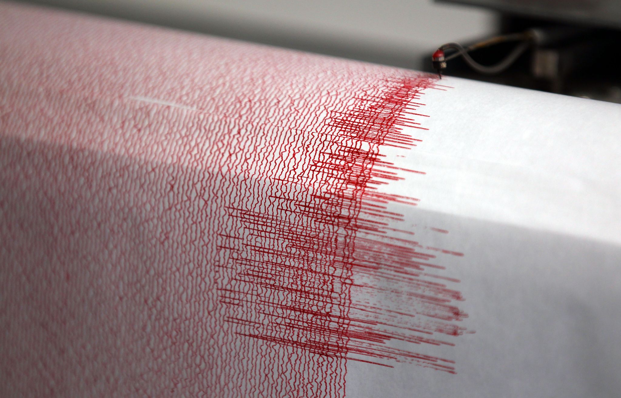 Seismographen zeichnen Erdbeben auf. (Symbolbild)